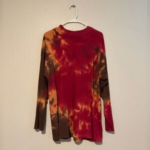 Free People - We The Free Oversized Tie-Dye Long Sleeve Shirt